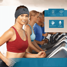Load image into gallery viewer, Fita para esporte com fones de ouvido, Fita com bloqueio de som exterior.
